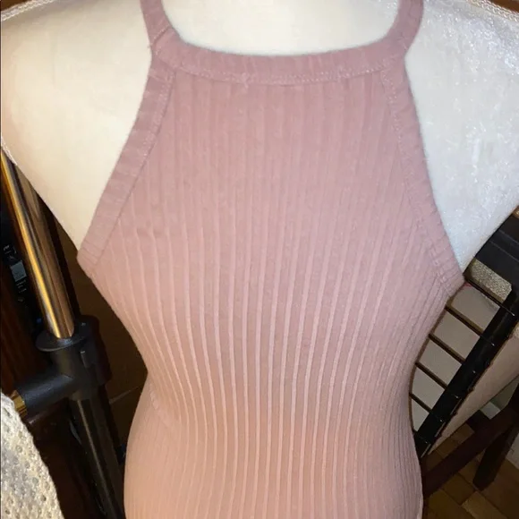 Heart & Hips Pink Ribbed Dress - Picture 5 of 6
